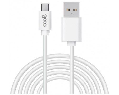 CABLE COOL USB-C A USB 3M WHITE