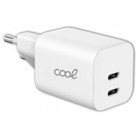 CARGADOR COOL DUAL USBC 35W ULTRA CARGA WHITE