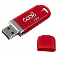 PENDRIVE 128GB USB 2.0 COOL COVER ROJO