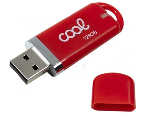 PENDRIVE 128GB USB 2.0 COOL COVER ROJO