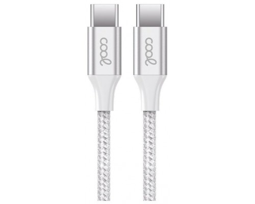 CABLE COOL USB-C A USB-C 1,2M N NYLON WHITE