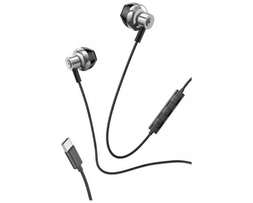 AURICULARES BOTON MICRO COOL STEREO TIPO-C SILVER