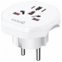 ADAPTADOR ENCHUFE COOL UNIVERSAL EUROPA WHITE