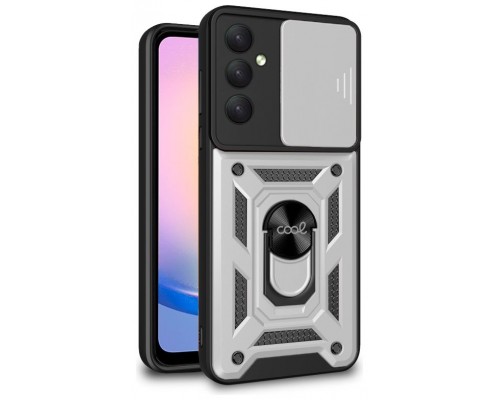 FUNDA COOL SAMSUNG A25 5G RING PLATA