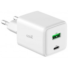 CARGADOR COOL DUAL USBC/USB 45W UTRA CARGA RAPIDA