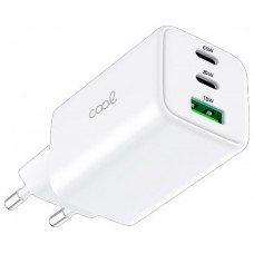 CARGADOR COOL 65W ULTRA CARGA RAPIDA WHITE