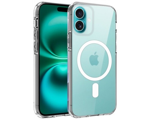 FUNDA COOL IPHONE 16 PLUS MAGNETICA TRANSPARENTE