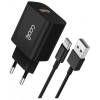 CARGADOR COOL  USB-C 12W 2.4 AMP BLANCK CABLE .,2M
