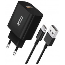 CARGADOR COOL  USB-C 12W 2.4 AMP BLANCK CABLE .,2M