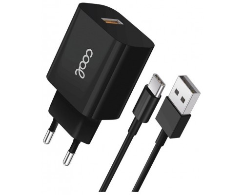 CARGADOR COOL  USB-C 12W 2.4 AMP BLANCK CABLE .,2M