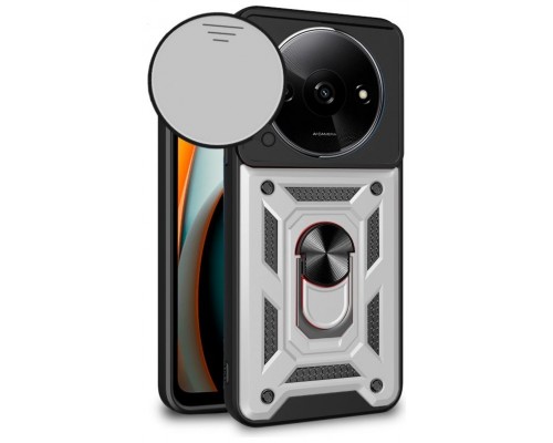 FUNDA COOL XIAOMI REDMI A3 HARD RING PLATA