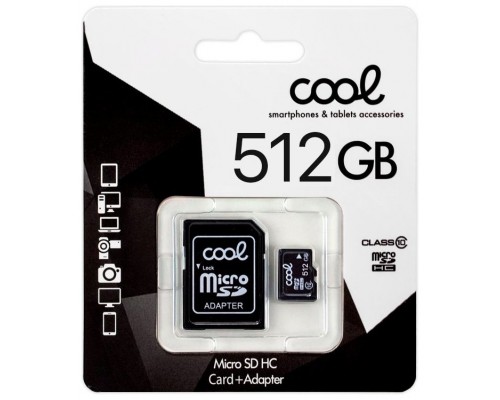 MEM MICROS SD 512GB COOL CL10 ADAPT