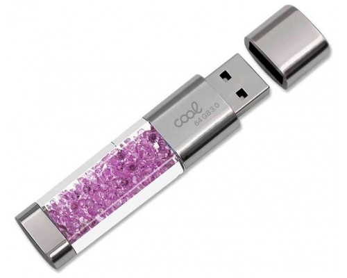 PENDRIVE 64GB USB 3.0 COOL CRYSTAL ROSA