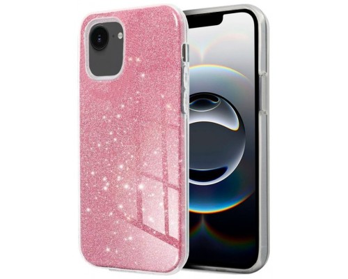 FUNDA COOL IPHONE 16E GLITTER ROSA