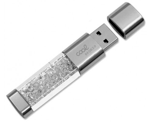 PENDRIVE 64GB USB 3.0 COOL CRYSTAL BLANCO