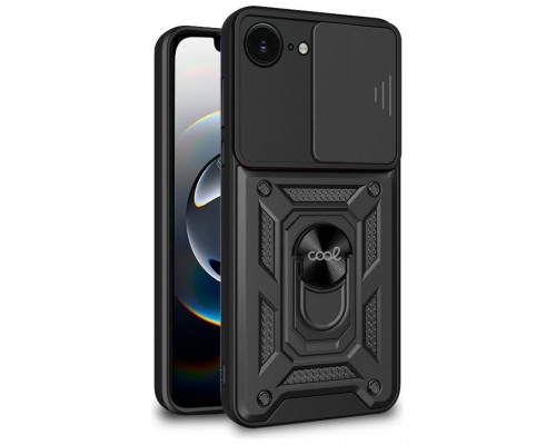 FUNDA COOL IPHONE 16E HARD RING NEGRO