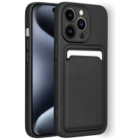 FUNDA COOL IPHONE 15 PRO CARD NEGRO