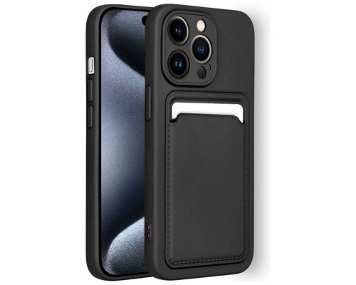 FUNDA COOL IPHONE 15 PRO CARD NEGRO