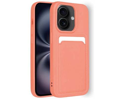 FUNDA COOL IPHONE 16 CARD ROSA-GK11 FUNDA COOL IPHONE 16 CARD ROSA