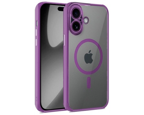 FUNDA COOL IPHONE 17 MAGNETICA BORDE VIOLETA