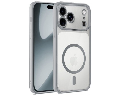 FUNDA COOL IPHONE 17 PRO MAGNETICA BORDE PLATA