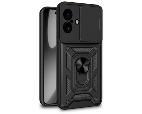 FUNDA COOL IPHONE 17 HARD  RING NEGRO