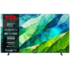 TV TCL 85" 85C855 UHD MINILED QLED GOOGLETV 144HZ