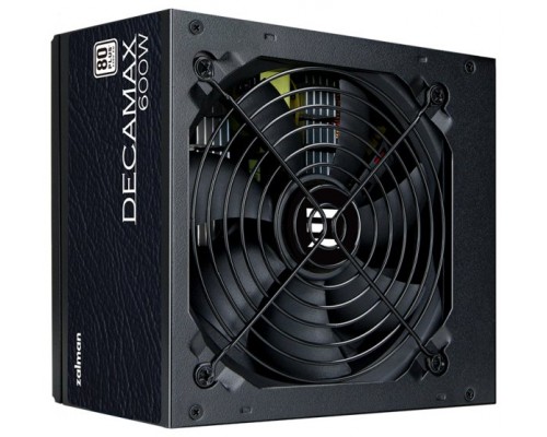 FUENTE DE ALIMENTACION ZALMAN DECAMAX 600W 80+ STANDARD ATX NEGRO