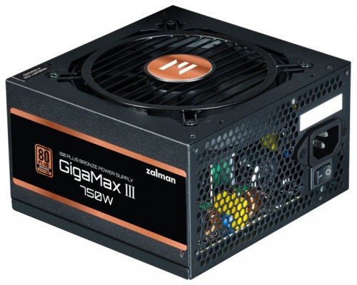 FUENTE DE ALIMENTACION ZALMAN GIGAMAXIII 750W 80 + BRONZE ATX NEGRO