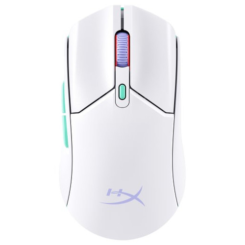 HP HyperX Pulsefire Haste 2 Core inal&aacute;mbricos: rat&oacute;n gaming (blanco/verde/p&uacute;rpura)