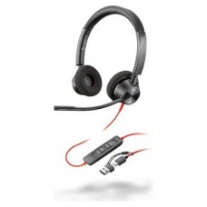 Auriculares poly estéreo blackwire 3325 con
