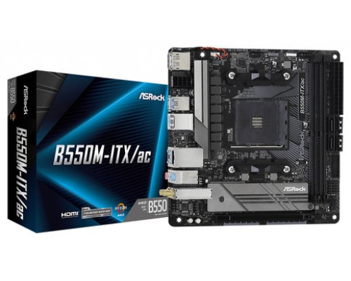PLACA ASROCK B550M-ITX/AC AMD AM4 2DDR4 HDMI PCIE3.0