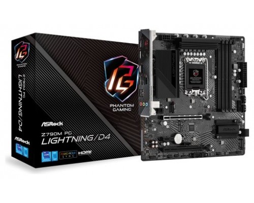 Asrock Z790M PG Lightning/D4 Intel Z790 LGA 1700 micro ATX