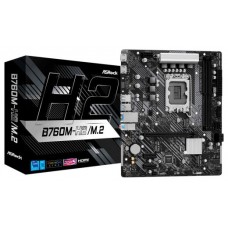 PLACA ASROCK B760M-H2/M.2,INTEL,1700,B760,2DDR5,96GB,HDMI+DP,4SATA+2M.2,5USB 3.2+1USB-C,GBLAN,MATX