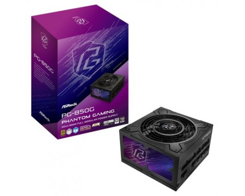 Asrock Phantom Gaming PG-850G unidad de fuente de alimentación 850 W 20+4 pin ATX ATX Negro