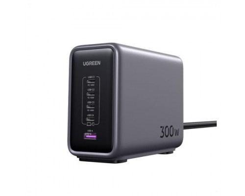 Ugreen 90903B cargador de dispositivo móvil Universal Negro, Gris Corriente alterna Carga rápida Interior