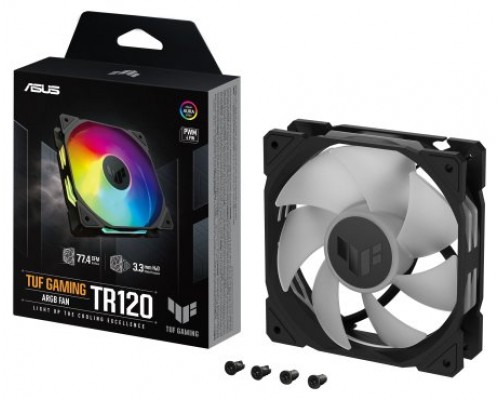 ASUS TUF Gaming TR120 ARGB Fan - Single Pack Carcasa del ordenador Ventilador 12 cm Negro