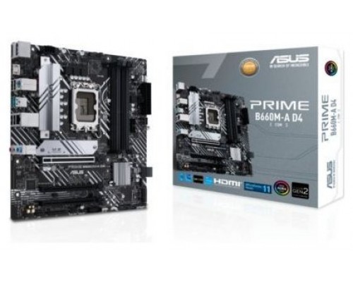 PLACA ASUS PRIME B660M-A D4-CSM INTEL 1700 2DDR5 HDMI