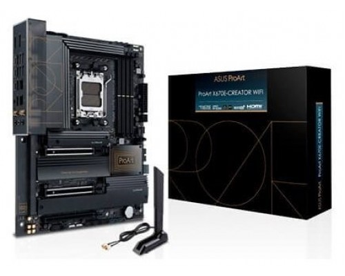PLACA ASUS PROART X670E-CREATOR WIFI,AMD,AM5,X670E,4DDR5,128,HDMI,4SATA3,4M.2,2USB3.2,USB-C,10GB+2.5GB,WIFI6E+BT5.2,ATX