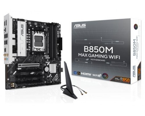 ASUS B850M MAX GAMING WIFI AMD B850 Zócalo AM5 micro ATX