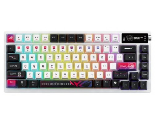 ASUS ROG Azoth X teclado Juego USB + RF Wireless + Bluetooth Negro, Blanco