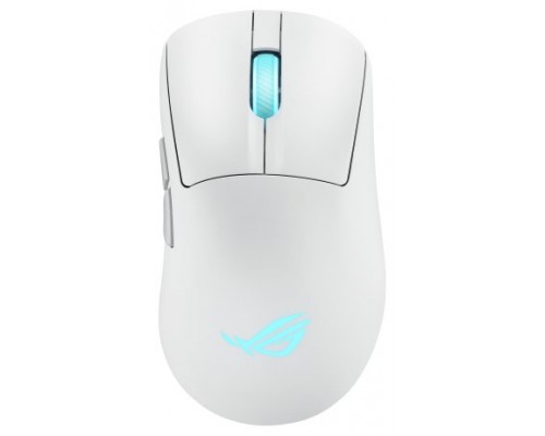 ASUS ROG Keris II Origin WHT ratón Juego mano derecha RF Wireless + Bluetooth + USB Type-A Óptico 42000 DPI