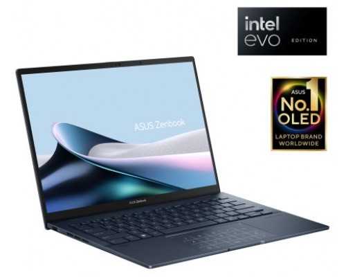 ASUS Zenbook 14 OLED UX3405MA-PZ080W - Ordenador Portátil 14" WQXGA+ 120Hz (Intel Core Ultra 7 155H, 16GB RAM, 512GB SSD, Arc Graphics, Windows 11 Home) Azul Ponder - Teclado QWERTY español