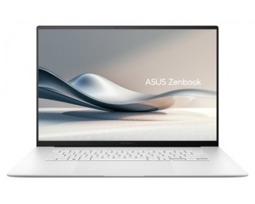 ASUS Zenbook S 16 OLED UM5606WA-RK351W - Ordenador Portátil 16" WQXGA+ 120Hz (AMD Ryzen AI 9 HX 370, 32GB RAM, 1TB SSD, Radeon 890M, Windows 11 Home) Blanco Escandinavi - Teclado QWERTY español