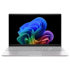 ASUS Vivobook S 15 OLED S5507QA-MA006W Copilot+ PC - Ordenador Portátil 15.6" Wide Quad HD+ 120Hz (Qualcomm Snapdragon X1E78100, 16GB RAM, 1TB SSD, Adreno GPU, Windows 11 Home) Plata Fría - Teclado QWERTY español