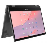 ASUS Chromebook CM14 Flip CL1402FM2A-EC0192 - Ordenador Portátil 14" Full HD (MediaTek Kompanio 520, 8GB RAM, 128GB eMMC, ARM Mali-G52 MC2, ChromeOS) Gris Gravidad - Teclado QWERTY español