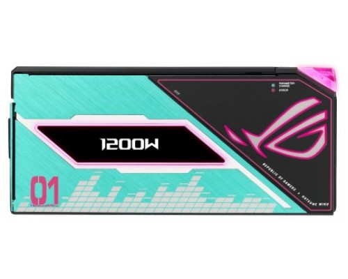 ASUS ROG -THOR-1200P3-MIKU unidad de fuente de alimentación 1200 W 20+4 pin ATX ATX Multicolor