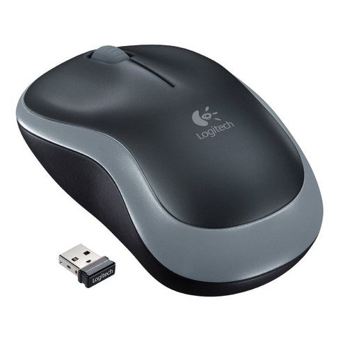 MOUSE LOGITECH WIRELESS M185 GREY P/N:910-002235