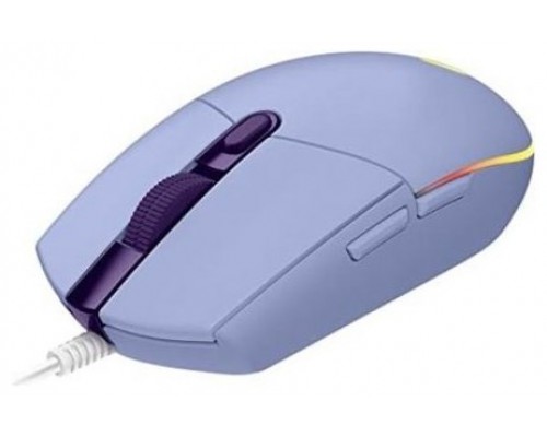 Raton gaming logitech g102 lightsync lila