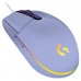 Raton gaming logitech g102 lightsync lila
